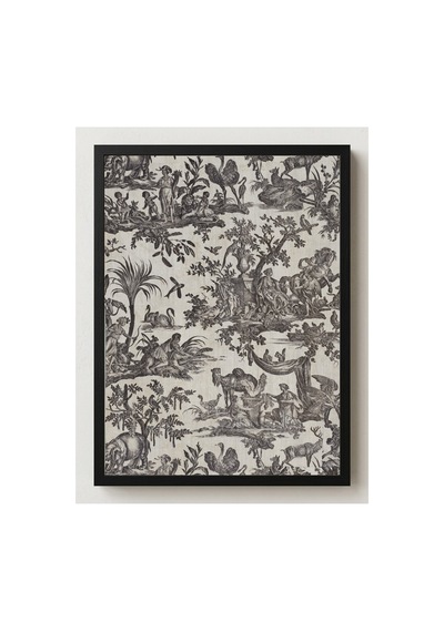 Botanik Dört Kıta Alegorisi Çerçevesiz Poster 21x30 Cm A4 Botanik Doğa Tarihi Vintage İllüstrasyon
