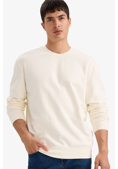 Defacto %100 Pamuk Basic Sweatshirt E8339ax26sper100 Ekru-er100