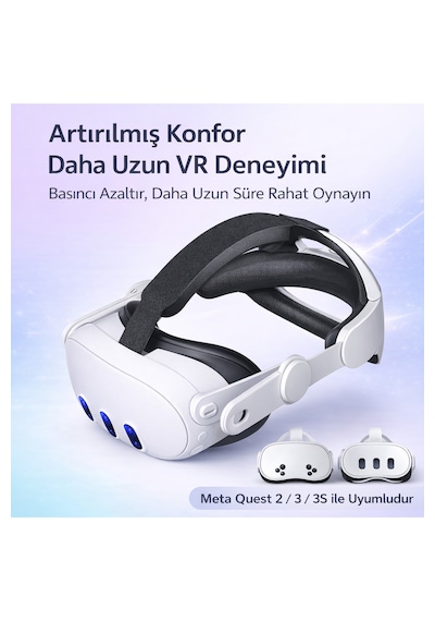 Meta Quest 2/3/3s Uyumlu Vr Baş Bandı Ayarlanabilir Elite Strap, Basıncı Azaltan Kayış,vr Değildir.