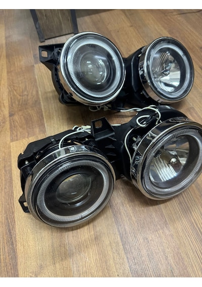 Bmw E30 Far Lambası Sağ-sol Set Kristal Siyah 1998-1991