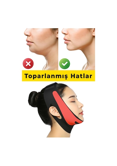 Elilom Yüz Korsesi Çene Boyun Bandı Horlama Önleyici Ve Gıdı Toparlayıcı Maske
