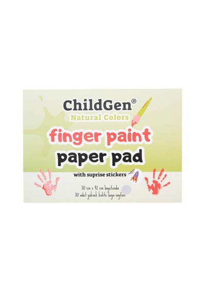 Childgen Parmak Boya Resim Defteri Finger Paper Pad