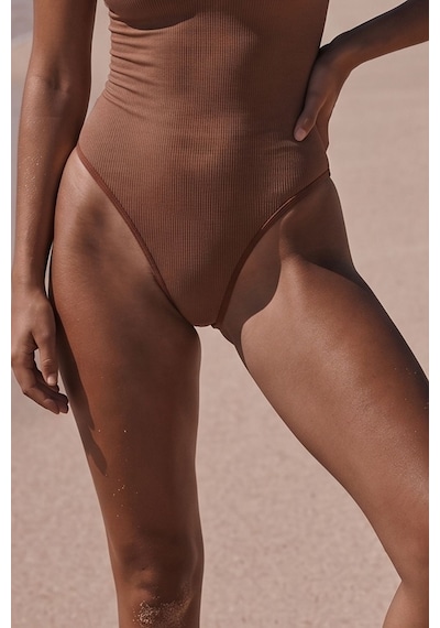 Fit Women Kadın Basic Çıtçıtlı Kahve ı Korse Kahverengi