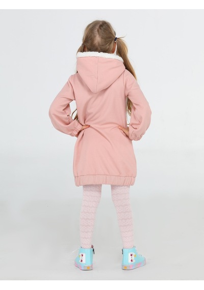 Somon Yumoş Prenses Hoodie Elbise-somon Somon