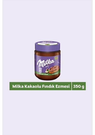 Milka Spread Hazelnut Sürülebilir Çikolata Kakaolu Fındık Ezmesi 350 Gr - 6 Adet