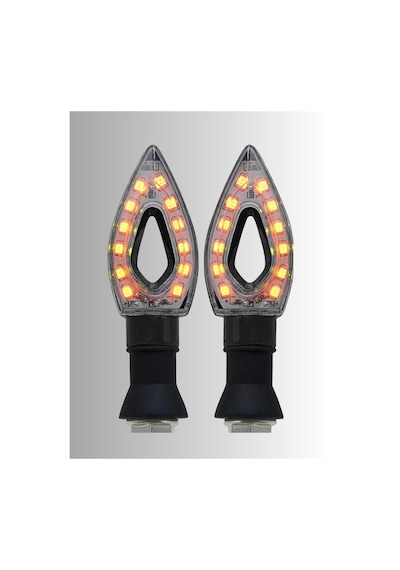 Motofy Motosiklet Led Üçgen Sinyal 2 Adet Üniversal