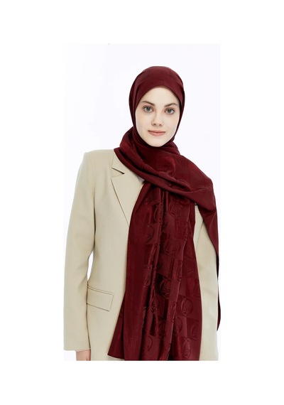 Valentino Orlandi Alia Şal - Yeni Dama Desenli - Bordo