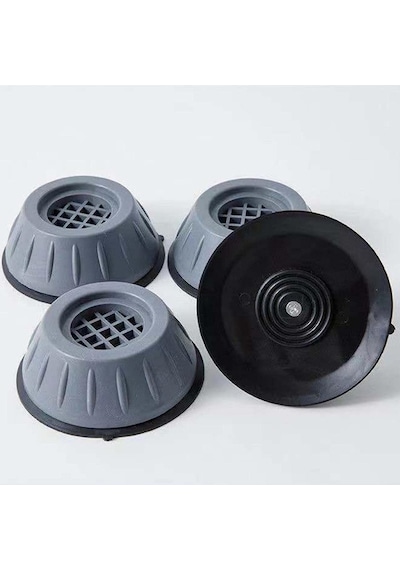 Mainshop Titreşim Engelleyici Çamaşır Makinesi , Buz Dolabı , Titreşim Engelleyici 4 Lü Set M-541 Gri