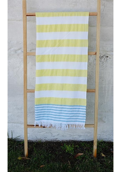 80x160 Cm Renkli Çizgili Plaj Peştamal Havlusu Baveno