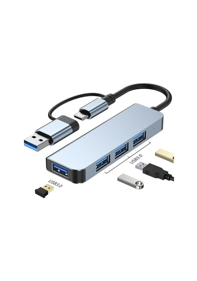 Çok Fonksiyonlu Pd Usb Type C Çoğaltıcı Hub Her İhtiyacı Giderecek Çeşit Mevcuttur Usb Ve Type C Pd, Usb Çoklayıcı 4 Lü Hub-11 Sku: Zeusb0fg7ypgzy
