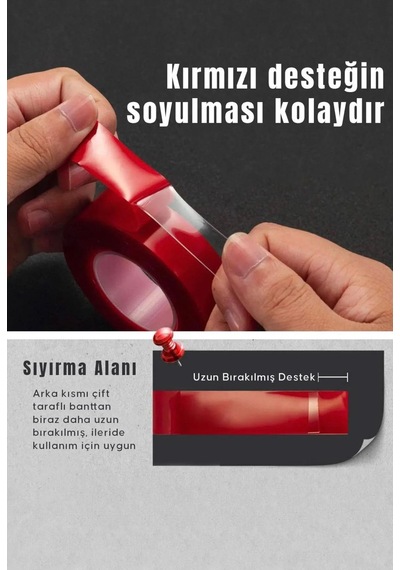 Çift Taraflı Silikon Bant Basınca Duyarlı Yapışkan Akrilik Köpük