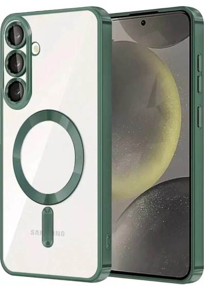 Mey İthalat Samsung Uyumlu Galaxy A57 5g Kross Magneticsafe Kapak - Koyu Yeşil