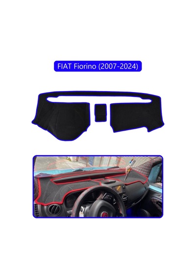 Fıat Fiorino 2007-2020 Modellerine Uygun Eski Torpido Koruma Halısı Mavi Kenar