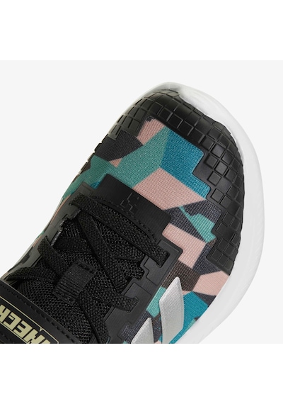 Adidas Minecraft Fortarun Elastic Lace Çocuk Siyah Koşu Ayakkabısı Kk4631