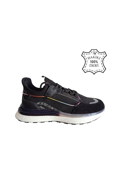 Hakiki Deri Jel Köpük Yüksek Taban Ortopedik İthal Bağcıklı Spor Ayakkabı Sneaker Dar Kalıp Siyah Beyaz Hakiki Deri Jel Köpük Yüksek Taban Ortopedik İthal Bağcıklı Spor Ayakkabı Sneaker Dar Kalıp Siyah Beyaz