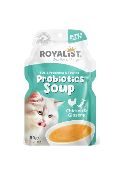 2As Royalist Probiotics Soup Tavuklu Ve Ginsengli Kedi Çorbası 50 Gr X 4 Adet 12 Gri