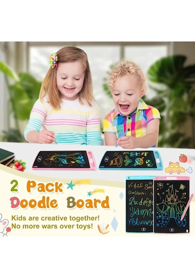 6.5/8.5 İnç Lcd Yazma Tableti Çizim Tahtasında Montessori Eğitici Çizim 8.5-light Blue Mavi