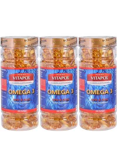 Vitapol Omega 3 Balık Yağı 3X200 Softgel Temmuz 2024