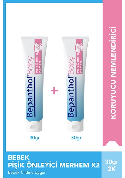Bepanthol Baby Pişik Önleyici Merhem 30 gr 2li Paket