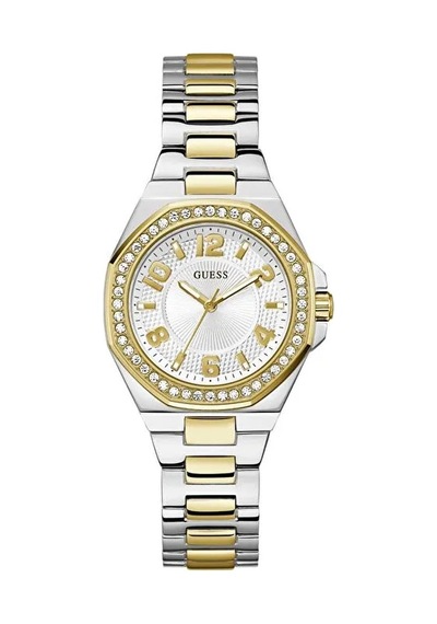 Guess Gugw0877l5 Altın Kaplama Taşlı Kadın Kol Saati Gümüş
