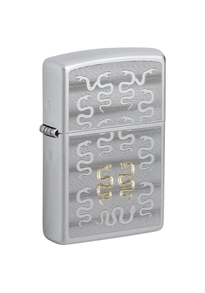 Zippo Snake Pattern Dizayn Çakmak Gri