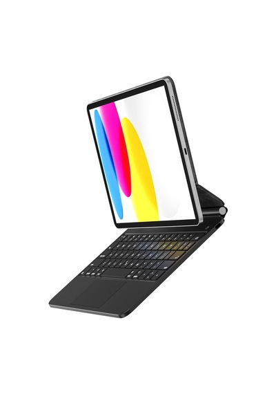 Apple Uyumlu iPad  Pro 11 1/2/3/4.nesil Klavyeli Kılıf Magic Keyboard Touchpad Aydınlatmalı Klavye 2018-2022 Kılıf
