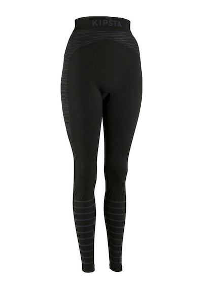 Decathlon Kipsta Futbol Tayt İçlik - Siyah - Yetişkin - Keepdry 500 Siyah/karbon Gri