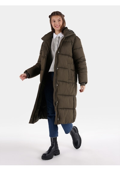 Colin's Colins Cl1065794 Regular Fit Kadın Kaban - Yeşil Haki