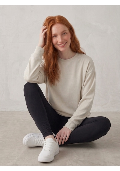 Noux Oyşo Oversize Sweatshirt Bej