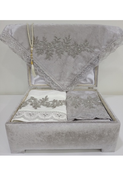 Lamazihome Sandıklı Seccade Takımı Seccade Seti Gelin Damat Bohça (465258229)