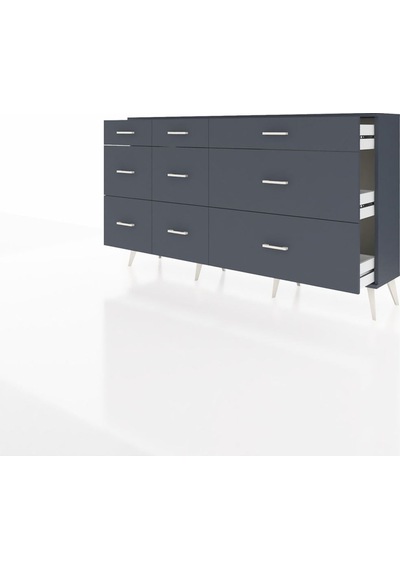 Arges Konsol 9 Çekmeceli 176x30x99 Antrasit-antrasit Antrasit - Antrasit Arges Konsol 9 Çekmeceli 176x30x99 Antrasit-antrasit Antrasit - Antrasit