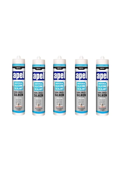 5 Adet Apel Genel Amaçlı Silikon Şeffaf 250 ML