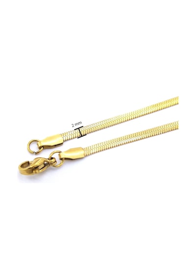 Çelik İtalyan Zincir Altın Kaplama 2 Mm Zn-160 Altın