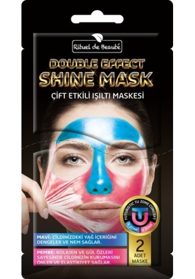 Rituel De Beaute Double Effect Shine Mask 2'li