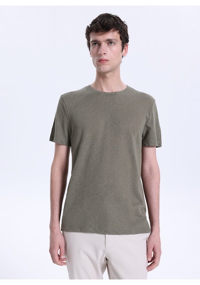 Fabrika Haki Erkek Pamuklu T-shirt F6sm-tst 2900