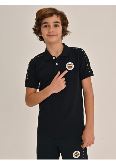 Fenerbahçe Lacivert Tribün Basic Çocuk Polo Tshirt Fb Laci Yeni