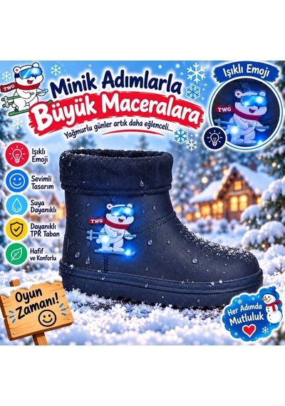 Look Life Su Geçirmez Çocuk Yağmur Botu Turuncu