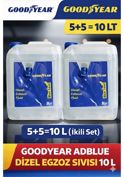 Motorx Ultra Performans Adblue Dizel Egzoz Sıvısı 10 Litre 5+5 10 Lt 2 Li Set