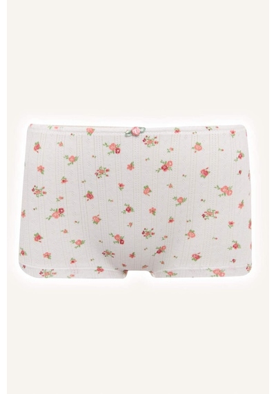 Defacto Çiçekli Bağcıklı Pamuklu Boxer G2630ax26spbr103 Pembe-br103