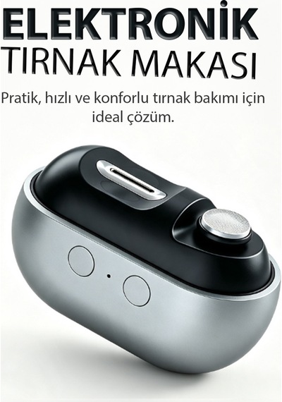 Elektrikli Tırnak Makası Pratik M7 Otomatik Tırnak Kesme Ve Törpüleme Cihazı Tkndy-bsva4969