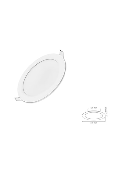 9w Sıva Altı Yuvarlak Slim Led Panel Beyaz Işık 2 Adet Diğer