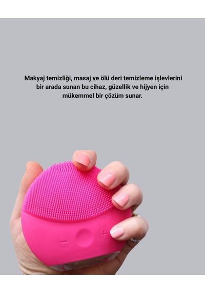 3 Fonksiyonlu Yüz Temizleme Ve Masaj Cihazı Su Geçirmez Şarjlı