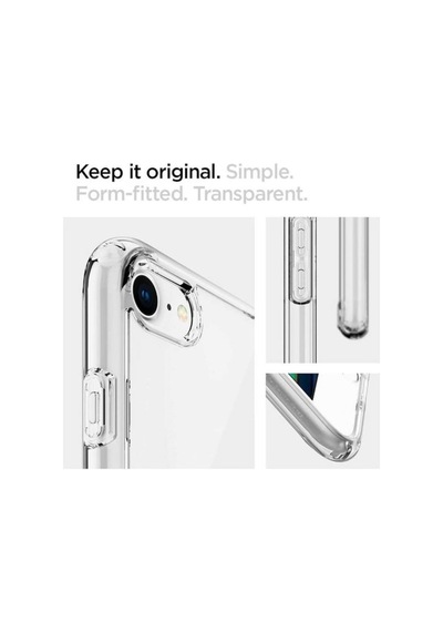 Apple Uyumlu iPhone 8 Plus / 7 Plus Kilif Seffaf Silikon Hibrit Case 423501904