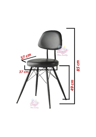 Mini 60 X 100 Milano Mdf Ortadan Açılır Masa 4 Adet Ece Sandalye