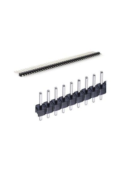 5 Adet 1x40 Pin Erkek Header Tek Sıra 2.54mm 180 Derece Kırılabilir Bölünebilir Konnektör Soket