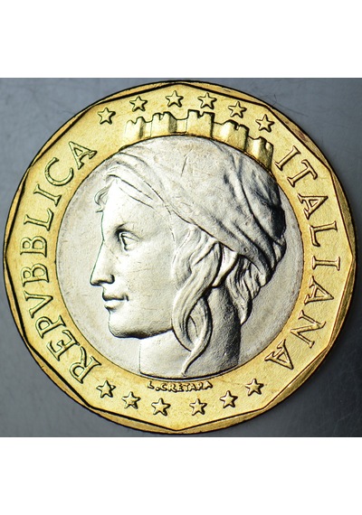 İtalya 1000 Liret 1997 Bimetal Çil.