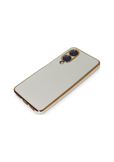 Vivo Y17s Uyumlu Kılıf Volet Silikon - Beyaz