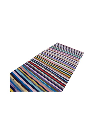 Kilim Antik El Dokuma Pamuklu Anadolu Yörük Kilimi 0076 - Yeni - Çok Renkli