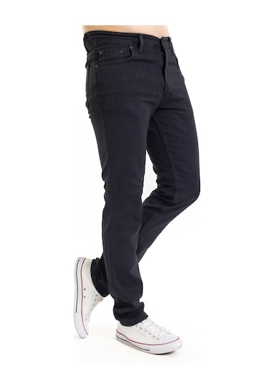 Erkek Regular ve Tam Kalıp Fermuarlı Düz Paça 5 Cepli Jean Pantolon 648-Lacivert Erkek Regular ve Tam Kalıp Fermuarlı Düz Paça 5 Cepli Jean Pantolon 648-Lacivert
