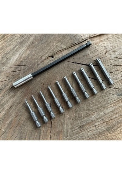Rico Mıknatıslı Tork Uç Seti 15cm Bits Uzatma Tork Uç Takımı T6 T40 11pcs